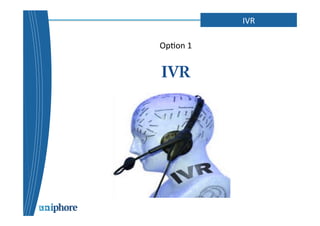 IVR 
Op=on 
1 
IVR 
 