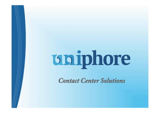 Contact Center Solutions 
 