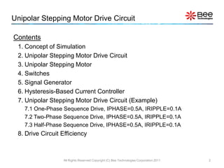 Unipolar Drive Circuit Simulation using PSpice