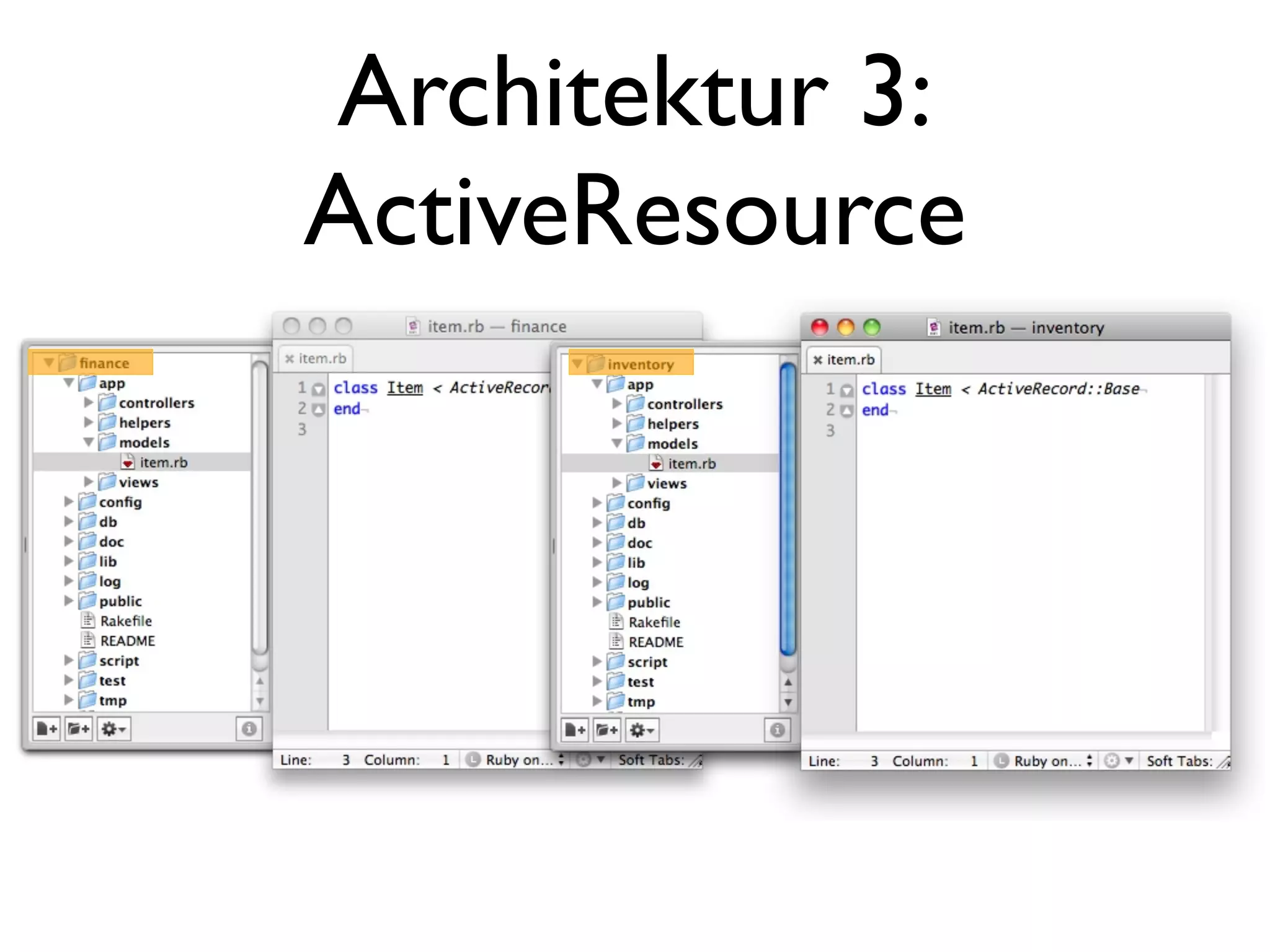 Architektur 3:
ActiveResource
 