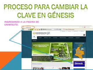 INGRESANDO A LA PAGINA DE
UNIMINUTO.
 