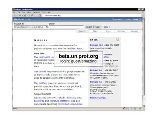 beta.uniprot.org login: guest/amazing 