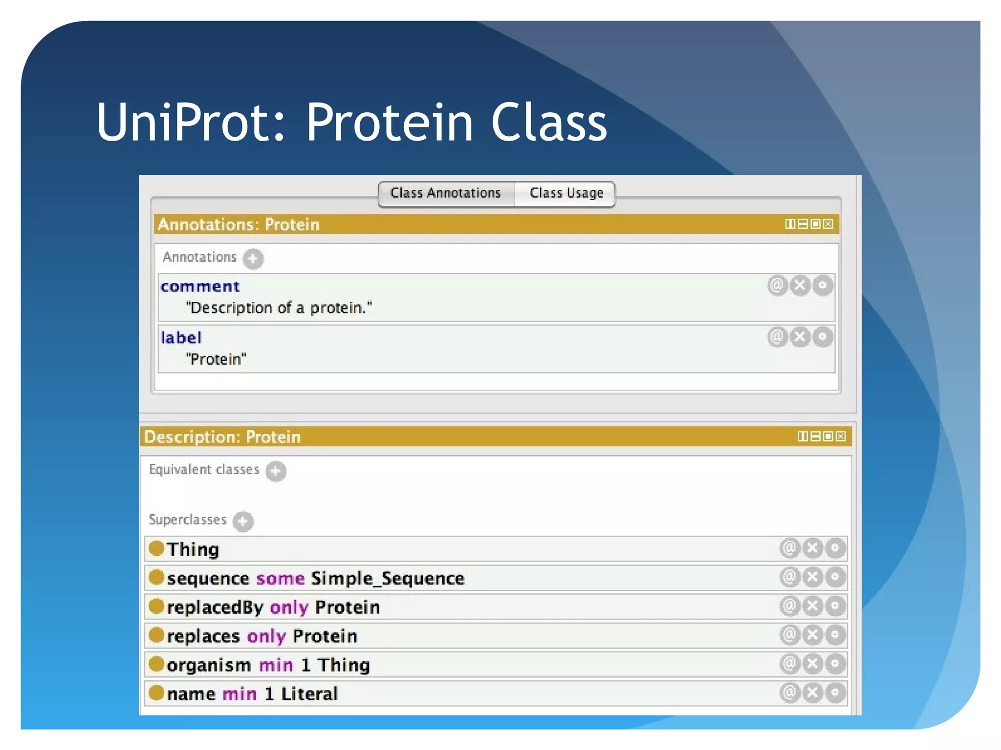 UniProt: Protein Class
 