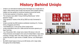 Chi tiết với hơn 78 về uniqlo history and background mới nhất