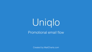 Uniqlo
Promotional email ﬂow
Created by MailCharts.com
 