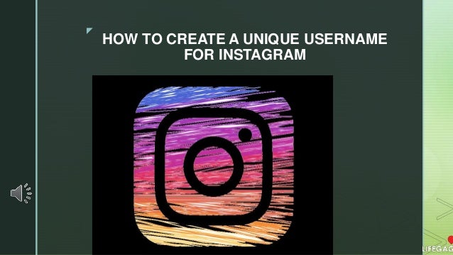 Unique Username for Instagram
