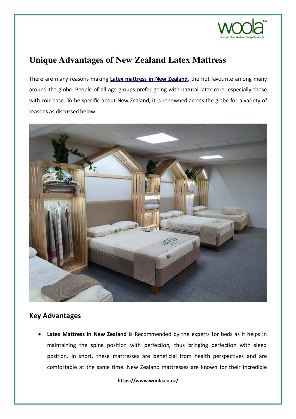 Unique advantages of New Zealand Latex Mattress