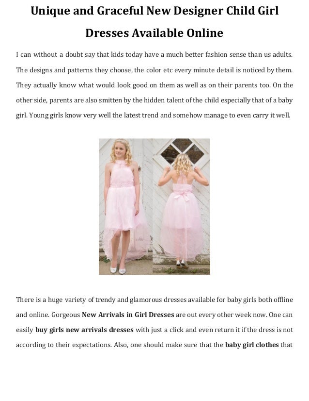 unique girls dresses