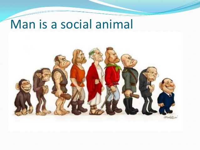 Man is a social animal
