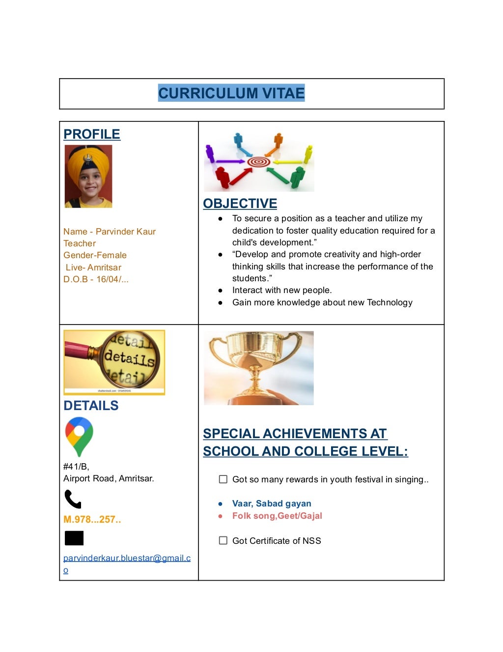 Creative resume graphic designer picture