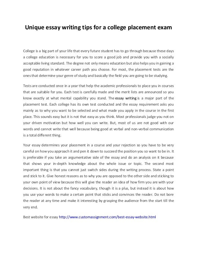 Unique college essays