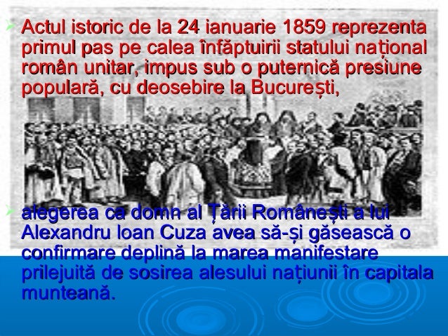 Unirea Principatelor Romane 1859