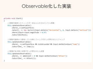 Observable化した実装
 