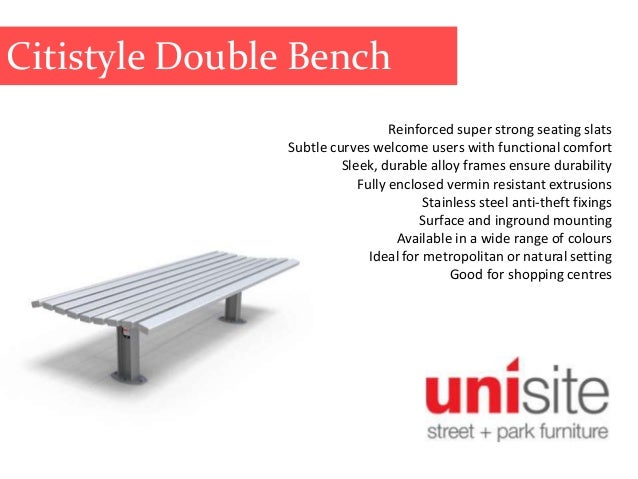 Unisite Bench Seats Park Benches Park Seating