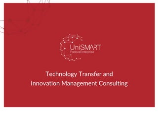 Technology Transfer and
Innovation Management Consulting
 