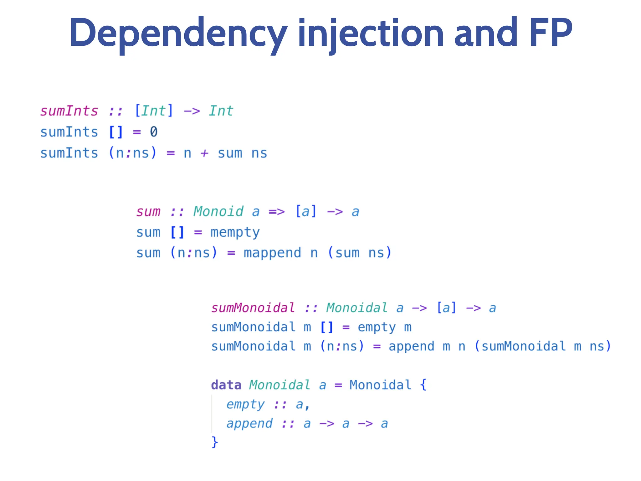 Dependency injection and FP
 