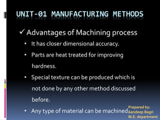 Manufacturing Methods | PPTX