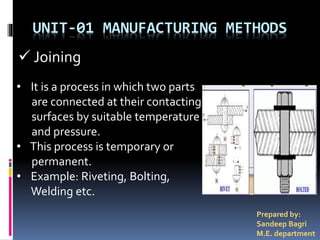 Manufacturing Methods | PPTX