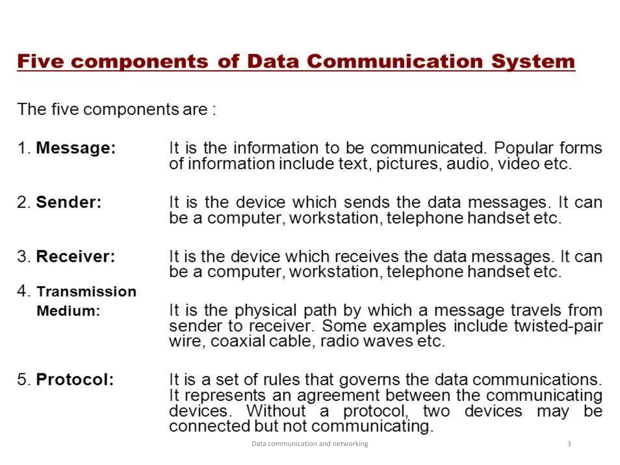Data communication and networking 3
 