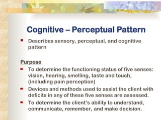 Unit - 02 Overview of Functional Health Patterns (1).ppt