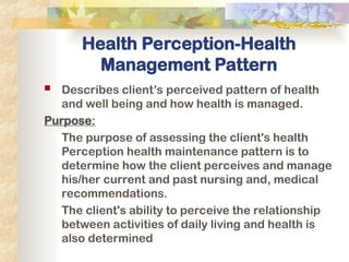 Unit - 02 Overview of Functional Health Patterns (1).ppt