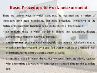 Work Measurement | PDF
