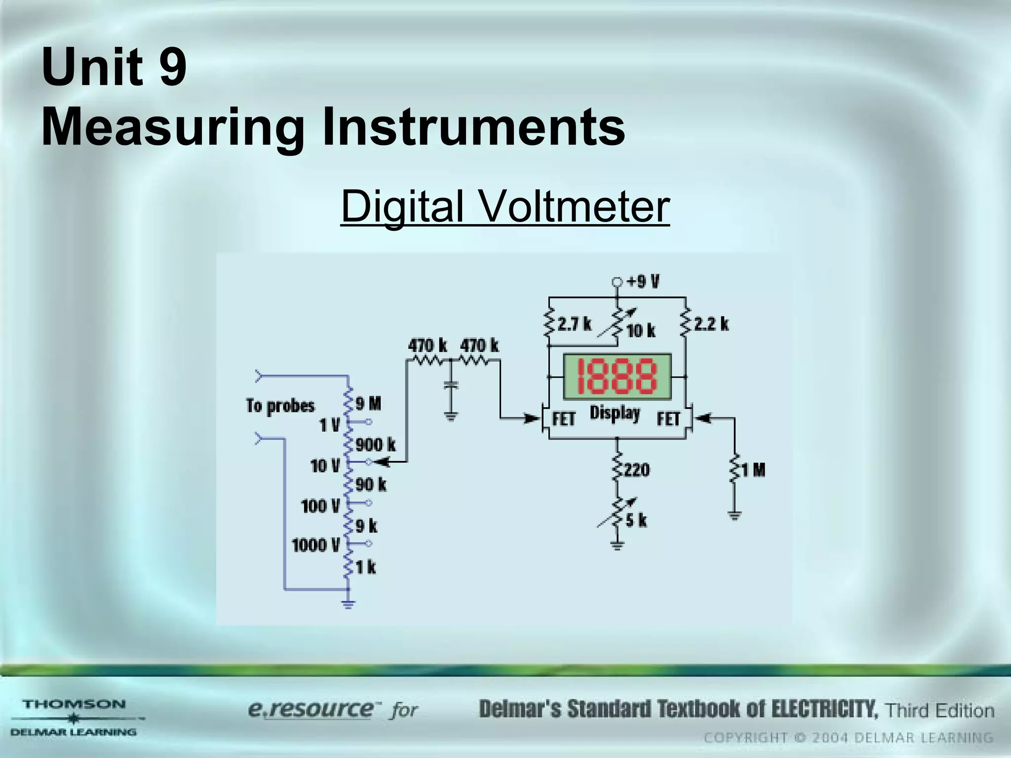 Unit 9  Measuring Instruments Digital Voltmeter 