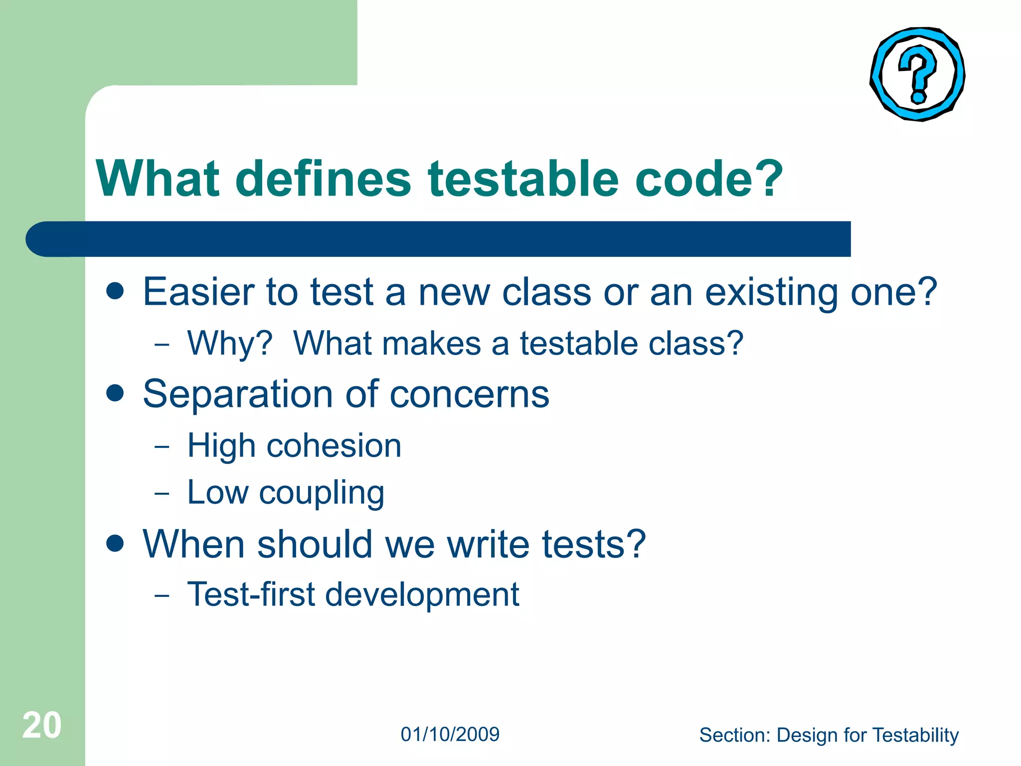 Unit Testing in Java