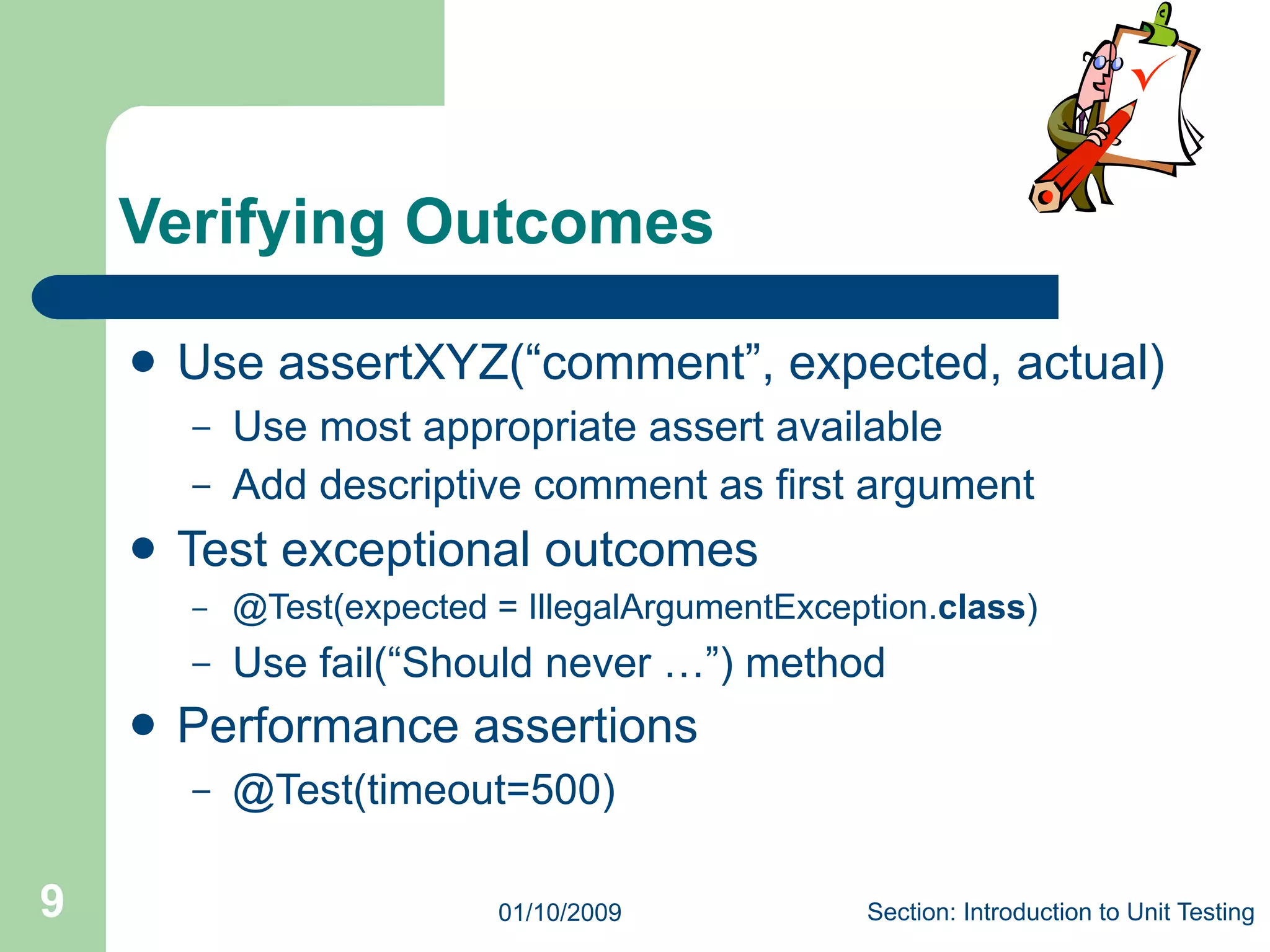 Unit Testing in Java
