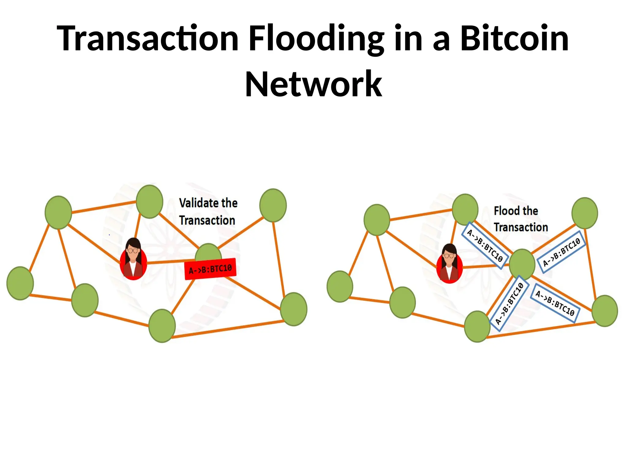 Transaction Flooding in a Bitcoin
Network
 