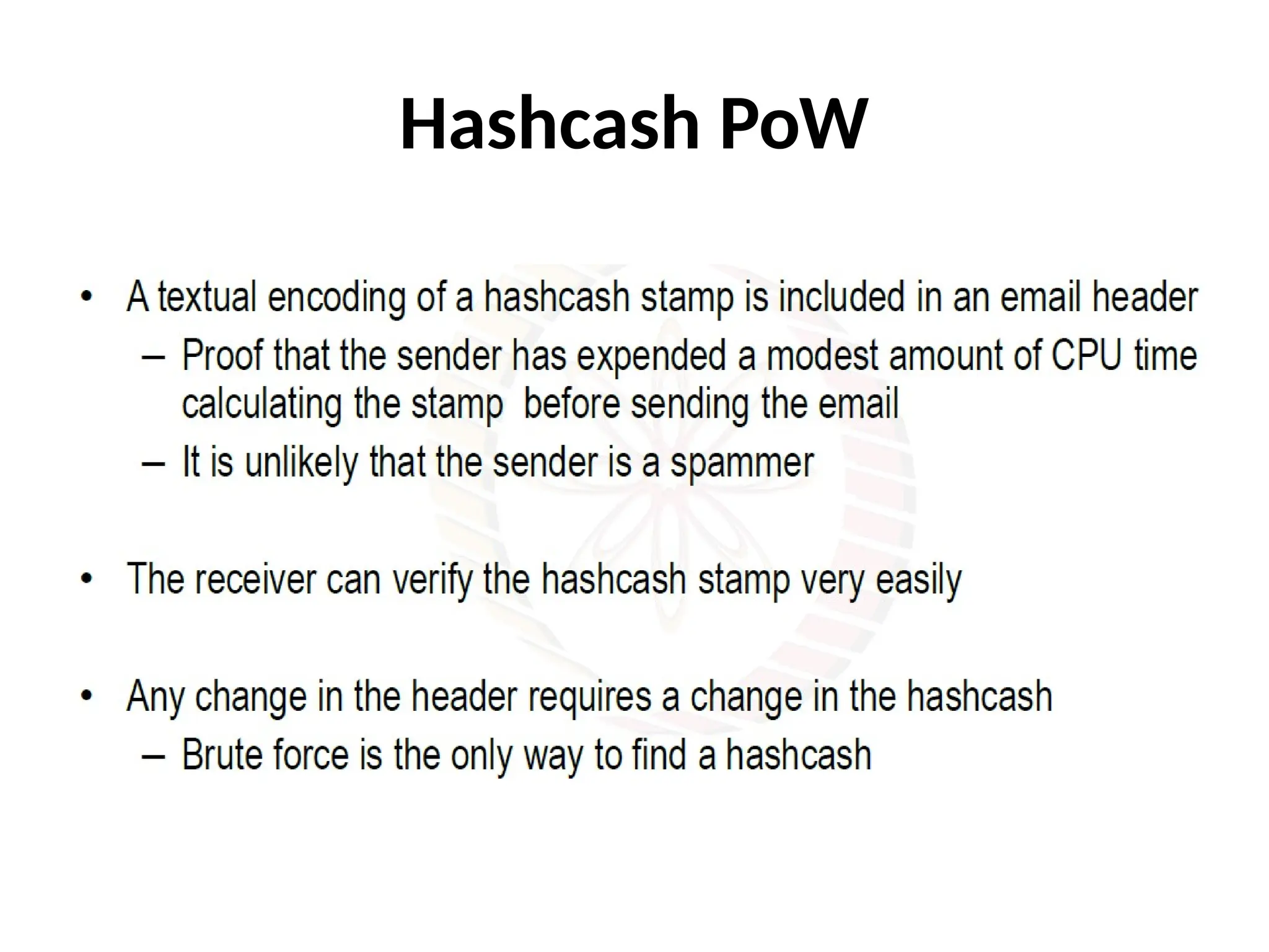 Hashcash PoW
 