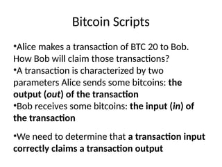 Script Btc Block chain introduction to the world and how we can utilise it | PPTX