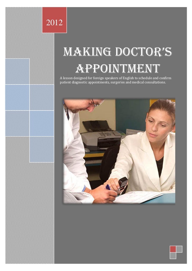 Making A Doctor S Appointment