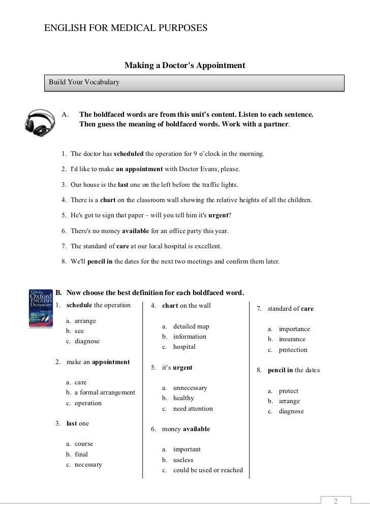 Making A Doctor S Appointment