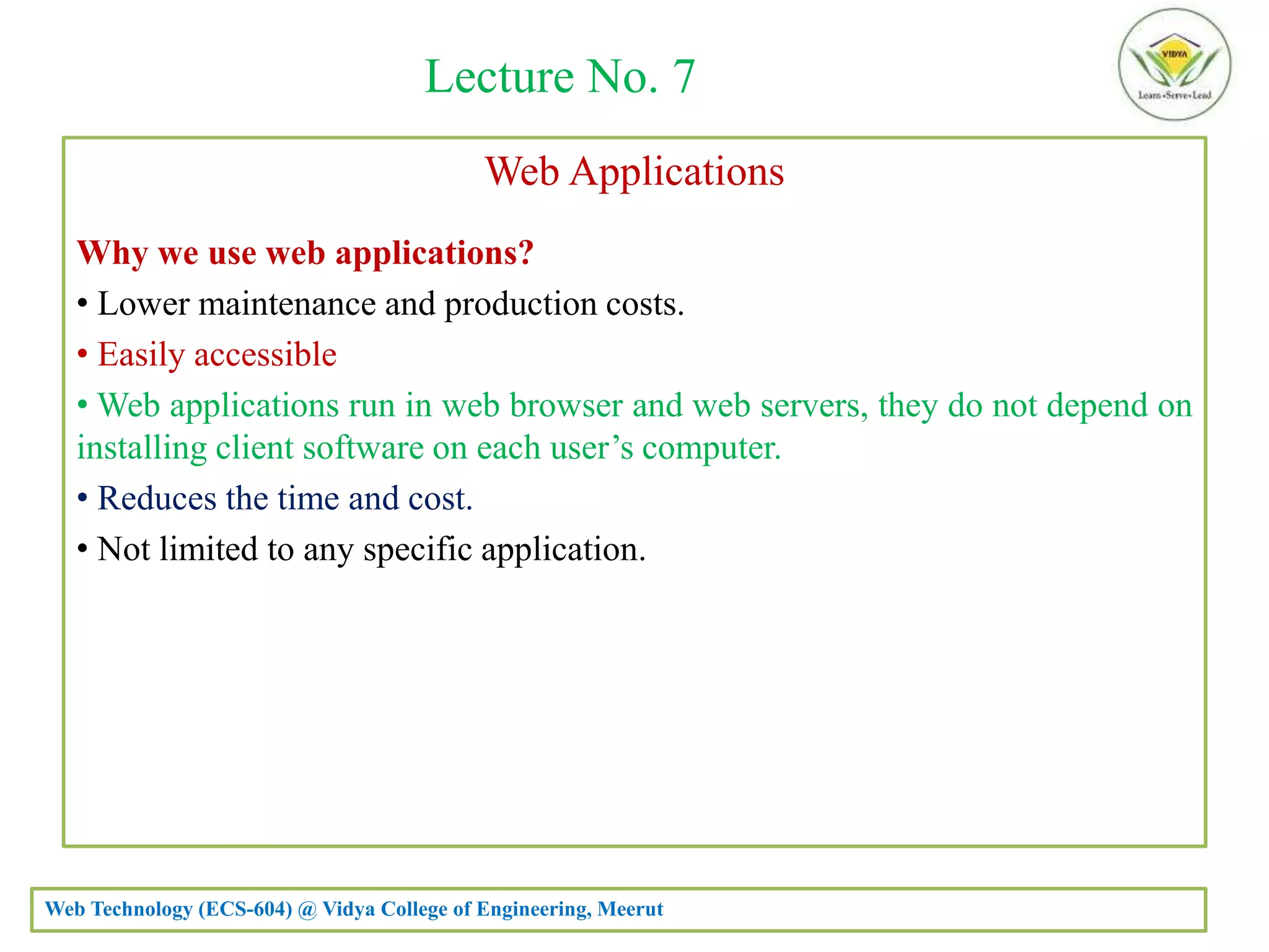 Introduction to Web Technology | PPTX