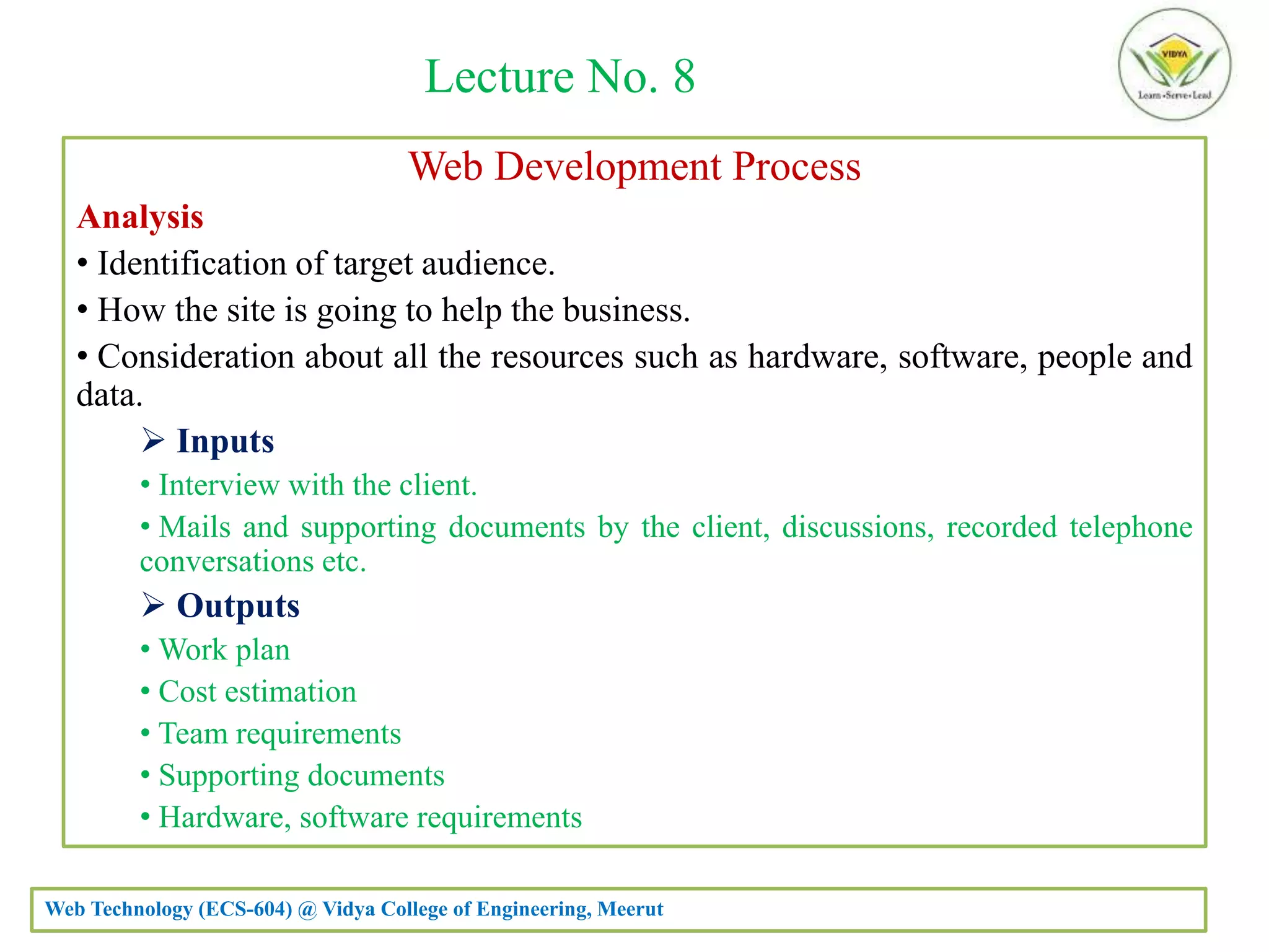 Introduction to Web Technology | PPTX