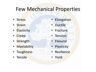 MATERIALS TECHNOLOGY | PPT