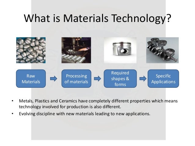 MATERIALS TECHNOLOGY MATERIALS TECHNOL