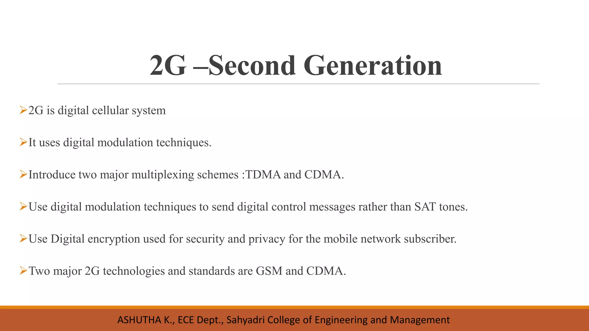 Unit 1 Introduction to wireless telecommunication system and networks | PDF