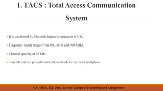 Unit 1 Introduction to wireless telecommunication system and networks ...
