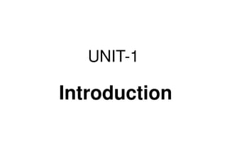 Distributed DBMS - Unit 1 - Introduction