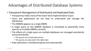 Distributed DBMS - Unit 1 - Introduction | PPTX