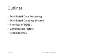 Distributed DBMS - Unit 1 - Introduction | PPTX | Databases | Computer ...
