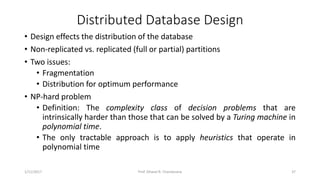 Distributed DBMS - Unit 1 - Introduction | PPTX