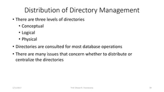 Distributed DBMS - Unit 1 - Introduction | PPTX