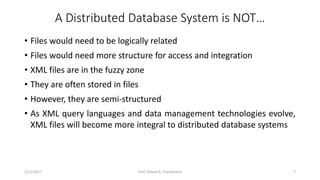 Distributed DBMS - Unit 1 - Introduction | PPTX