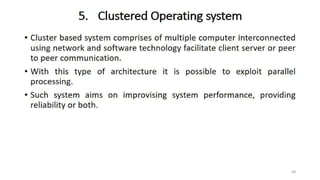 OS Unit 1 - Introduction to Operating System | PDF