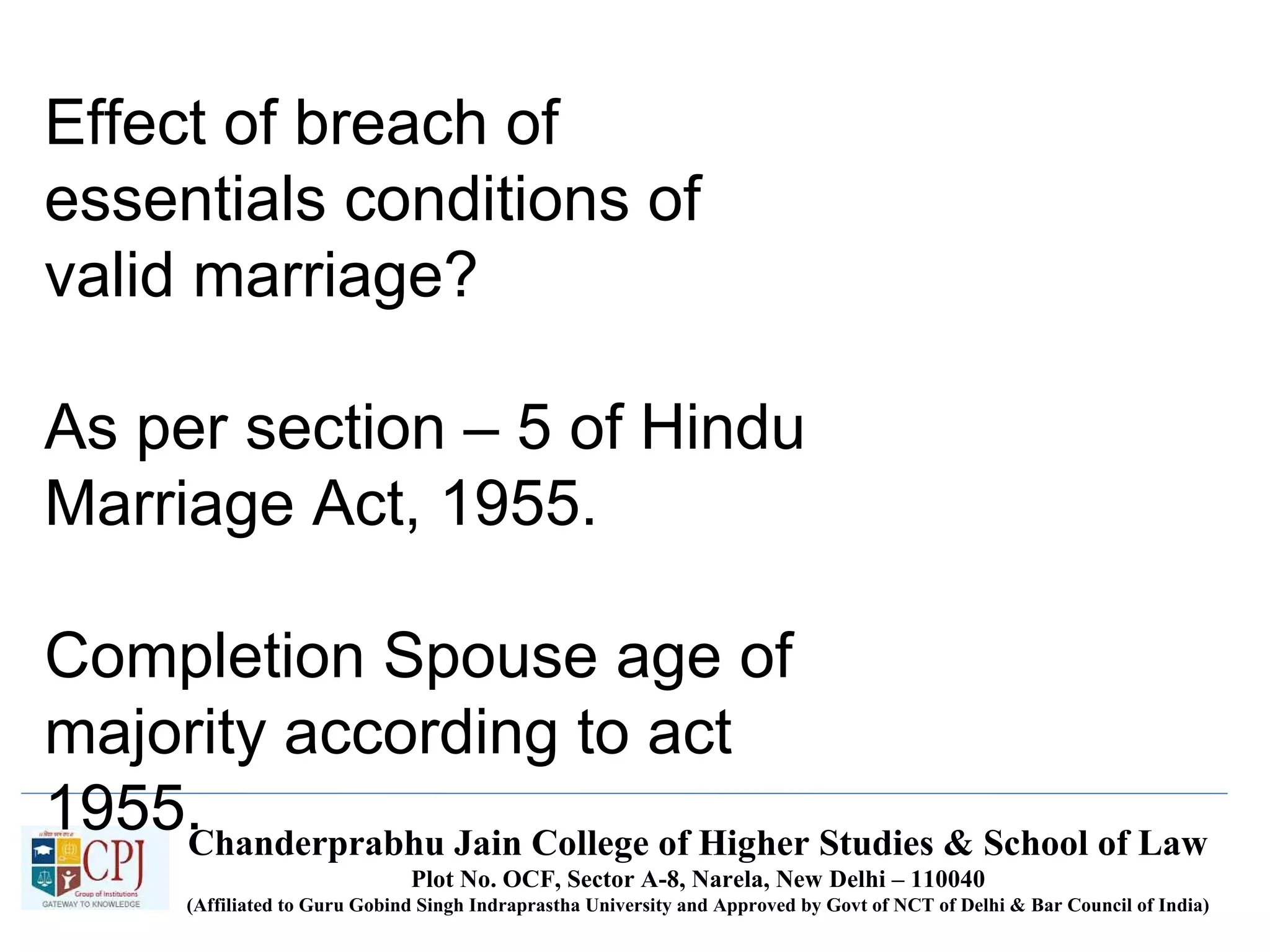 Hindu Marriage Act | PPT