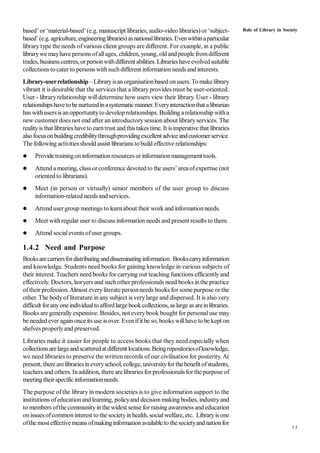 Role Of Libraries In Society