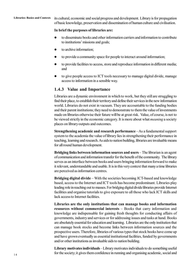 Role of Libraries in society